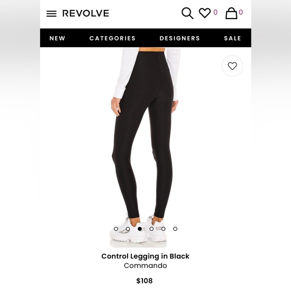 Commando Control Black Women’s Leggings Size Large - Picture 3 of 6